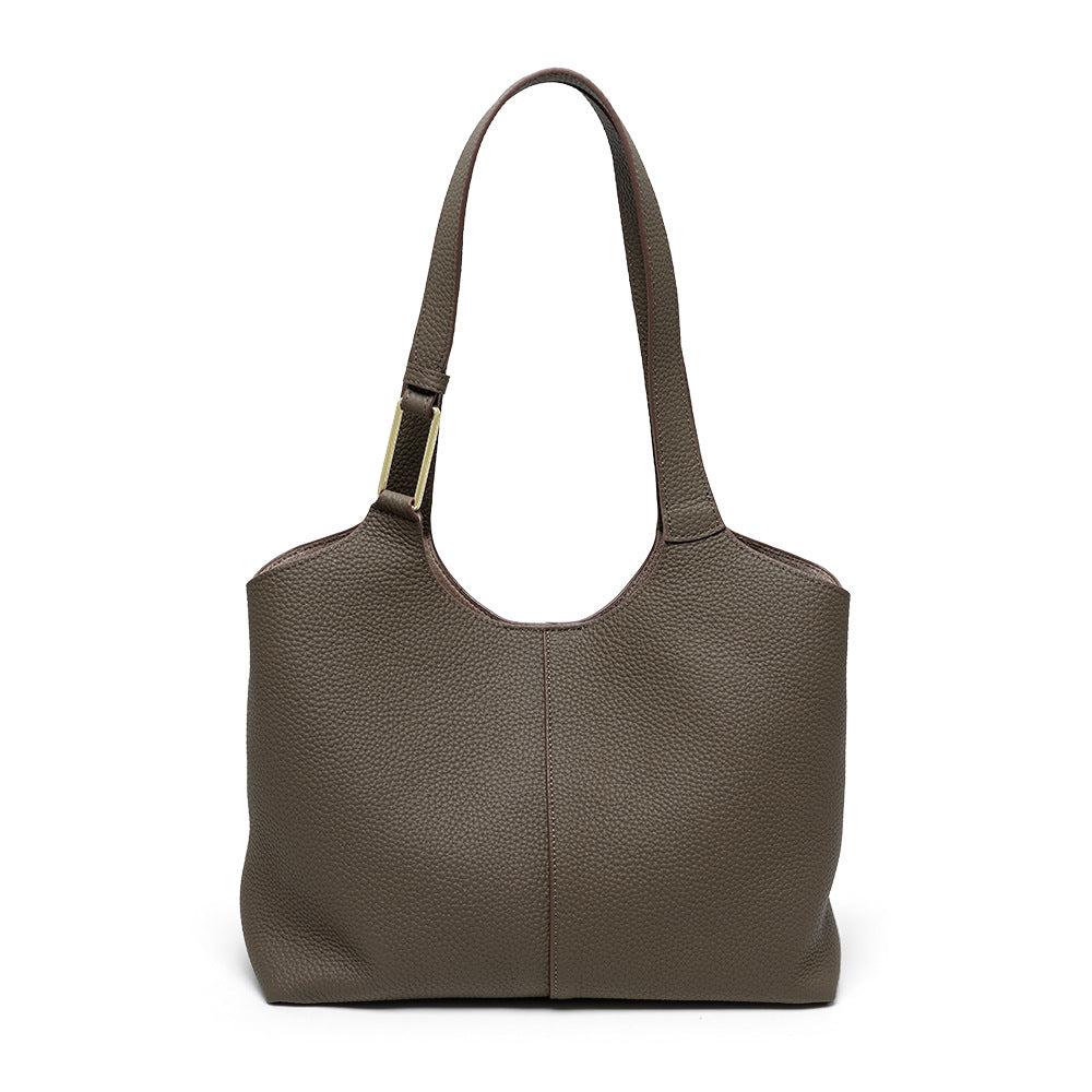 Valmio Terina leather women's handbag - coffee