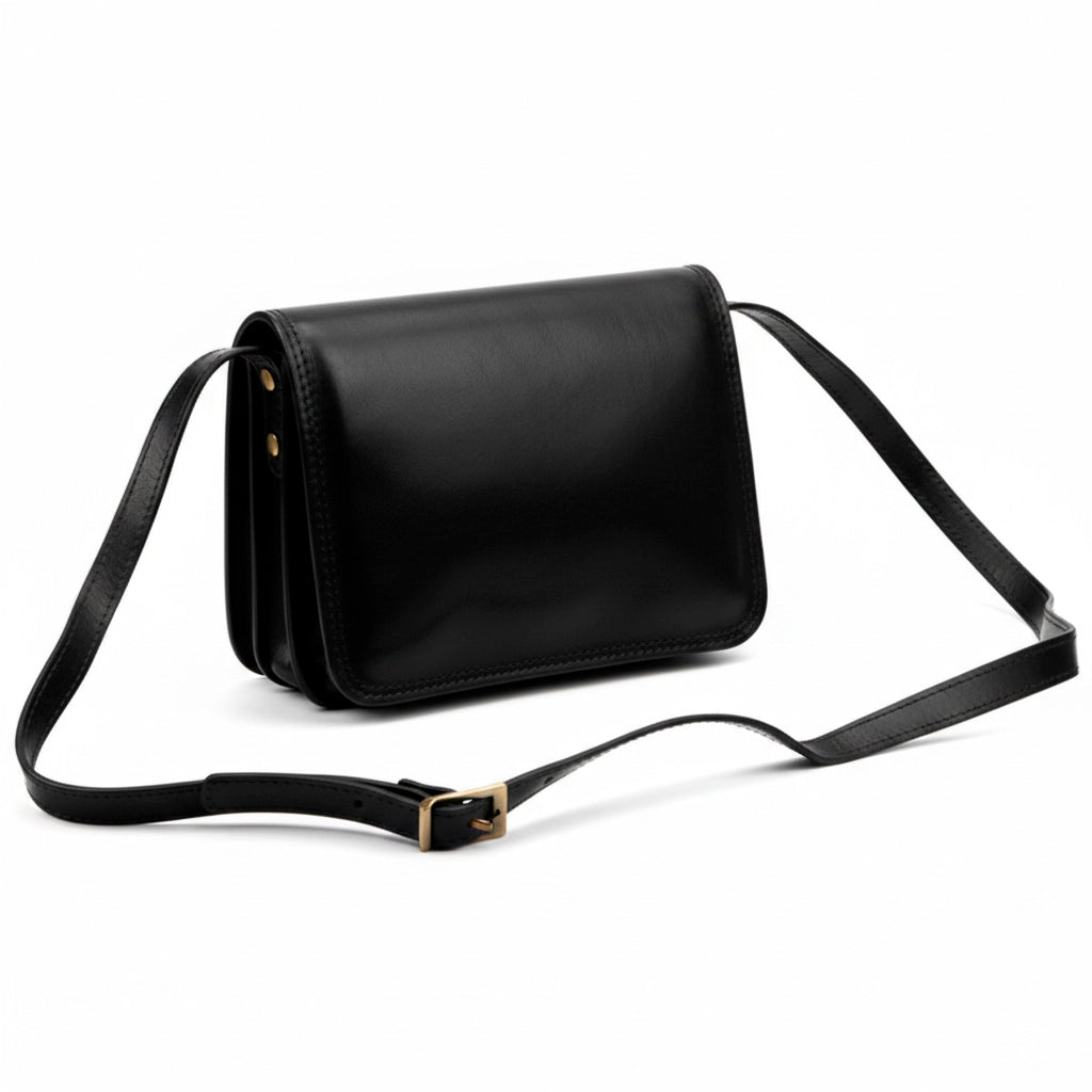 Lederhandtasche für Damen FLORENCE 108 schwarz