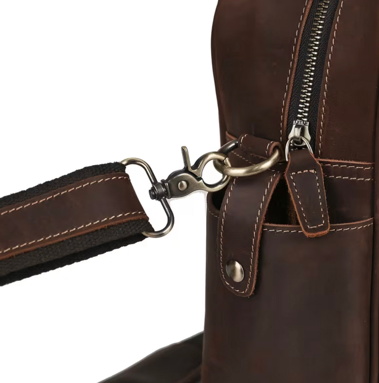 Leather Briefcase Valmio Kensington – Light Brown