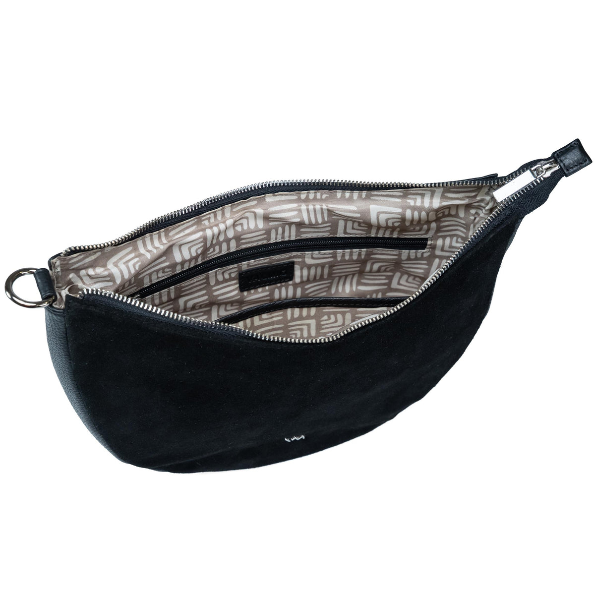 Women's Leather Crossbody Bag Valmio Selena - Black