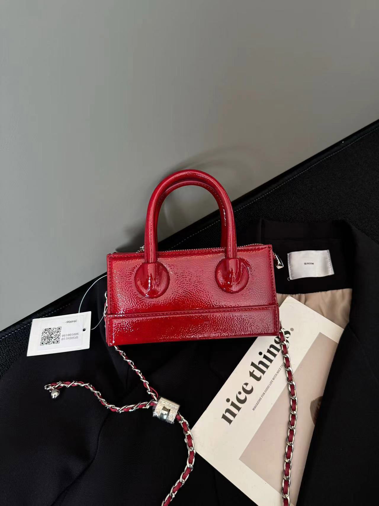Valmio Helina Leather Women's Bag - Red