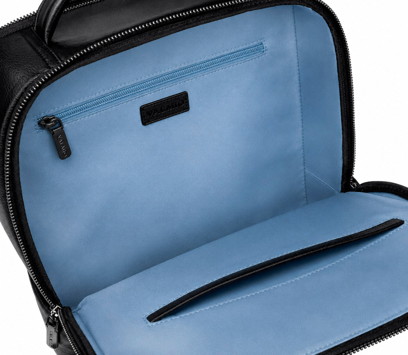 Valmio Kordon luxuriöser Leder-Rucksack - schwarz