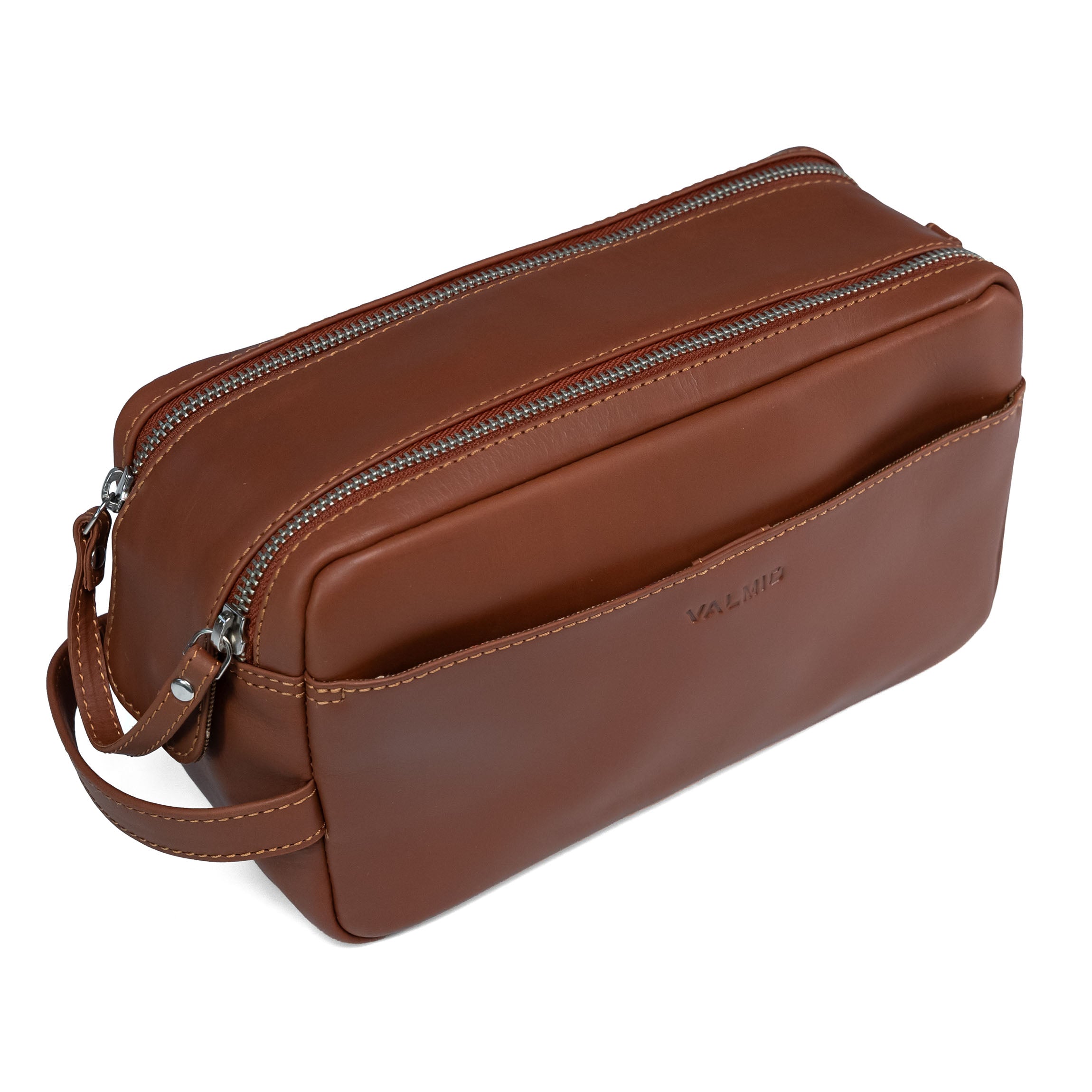 Leather Toiletry Bag Valmio Trip-1053 CRAZY HORSE