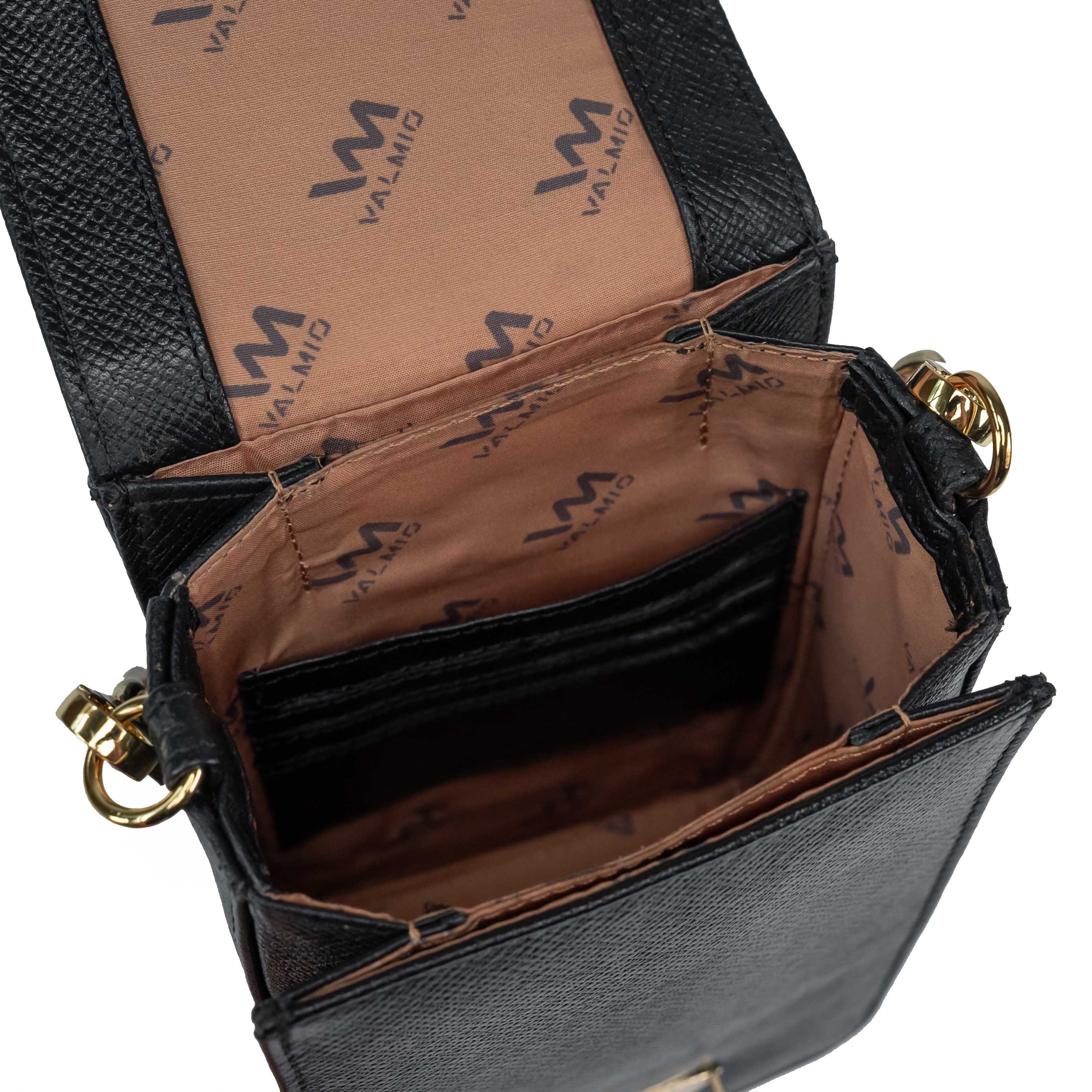 Valmio Bold Women's Leather Handbag Black