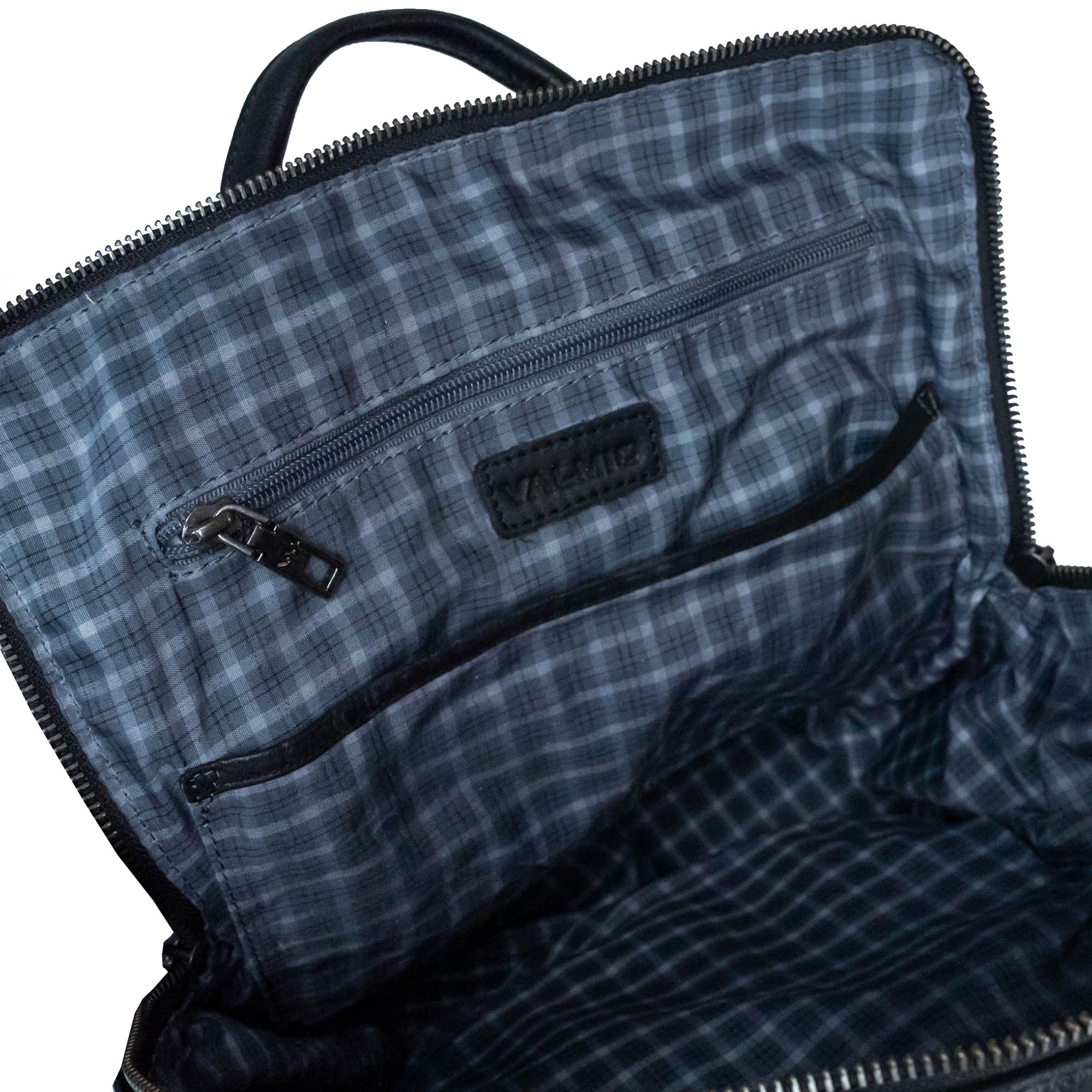 Black Leather Backpack – Bag Valmio