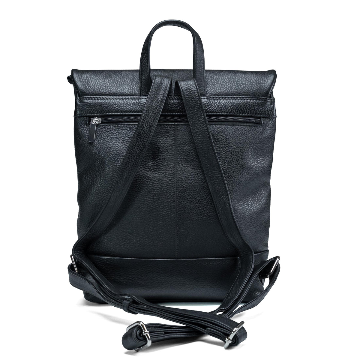 Valmio Loro Women's Leather Backpack - Black