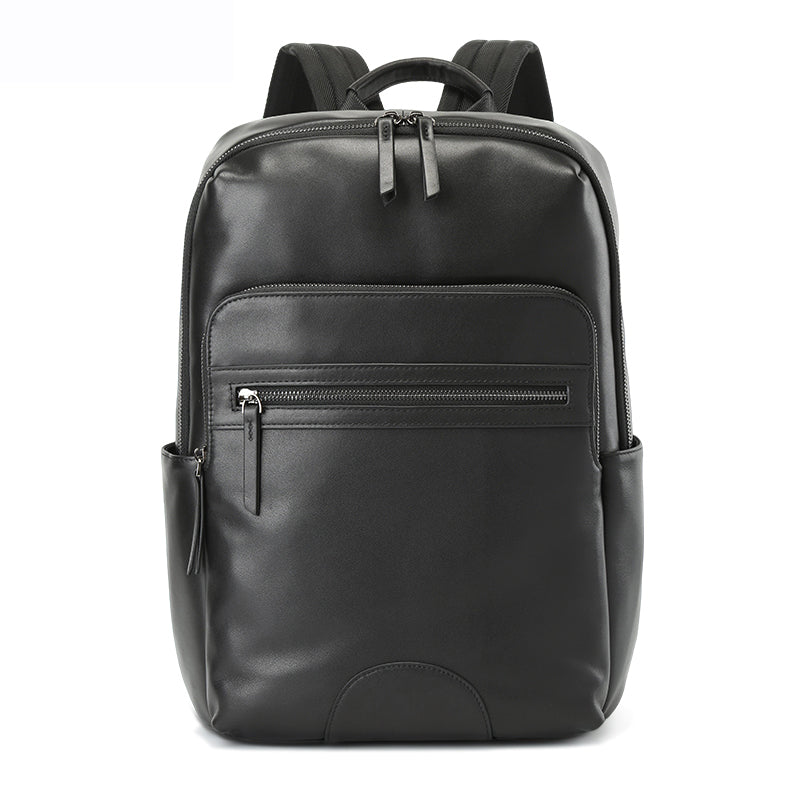 Leder-Rucksack Valmio Branton – Schwarz