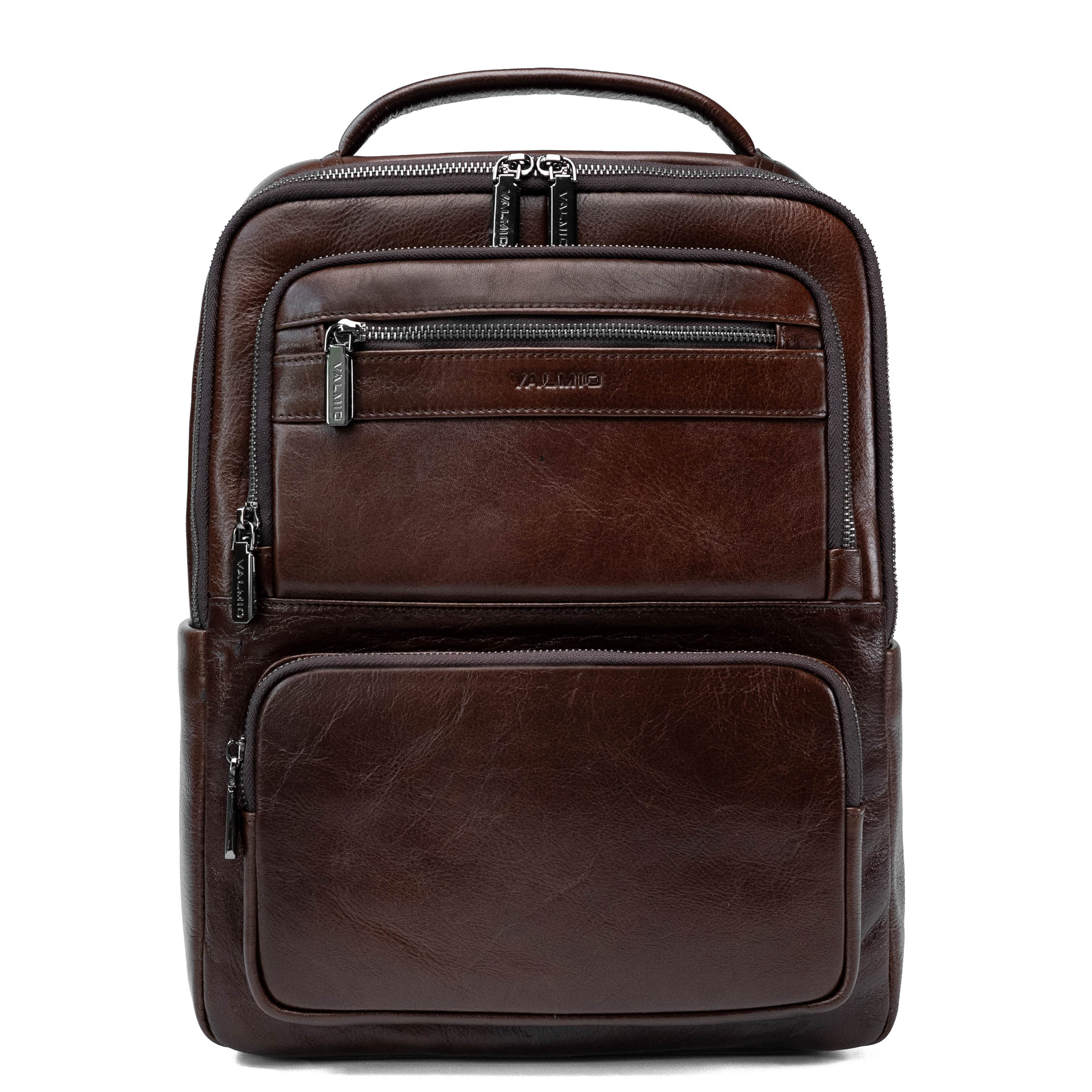 Valmio Kordon luxuriöser Leder-Rucksack - braun
