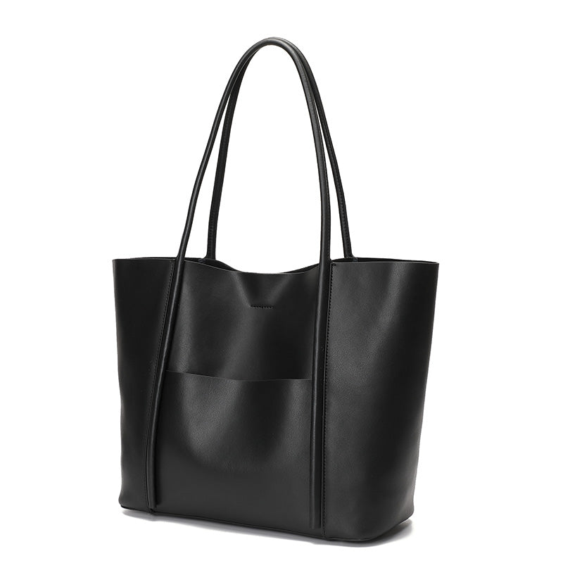 Valmio Monora Leder Damen Tasche - Schwarz