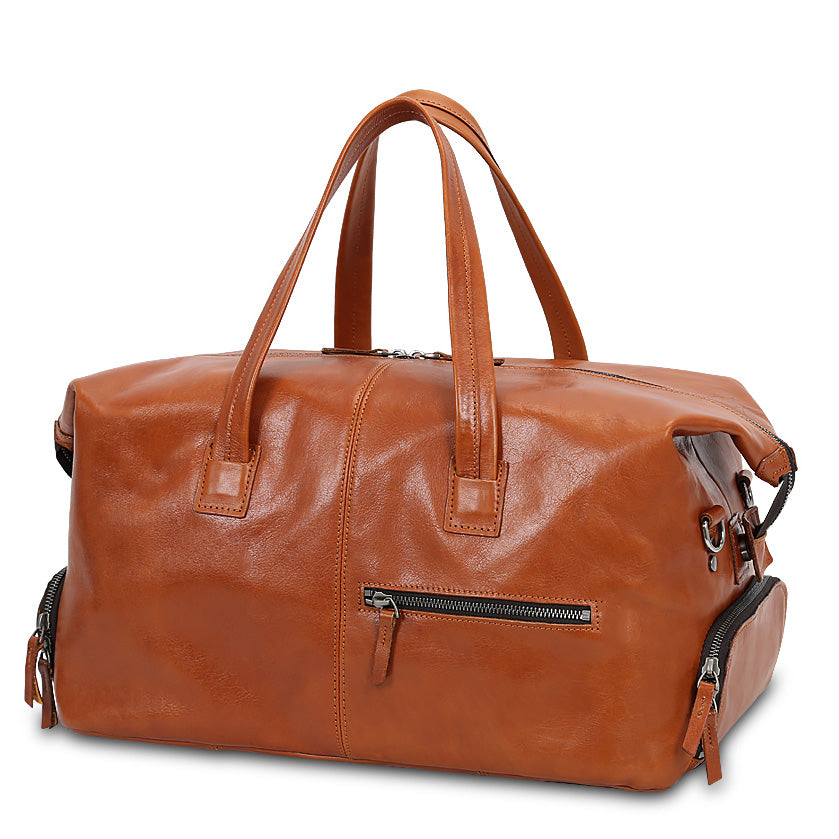 Brown Leather Travel Bag Valmio Belmont