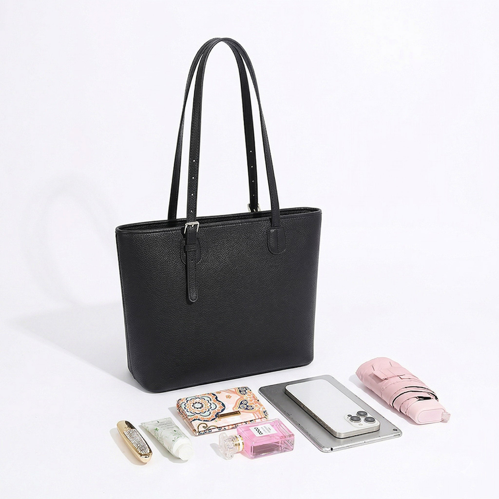 Valmio Pelora Leder Damen Tasche - Schwarz