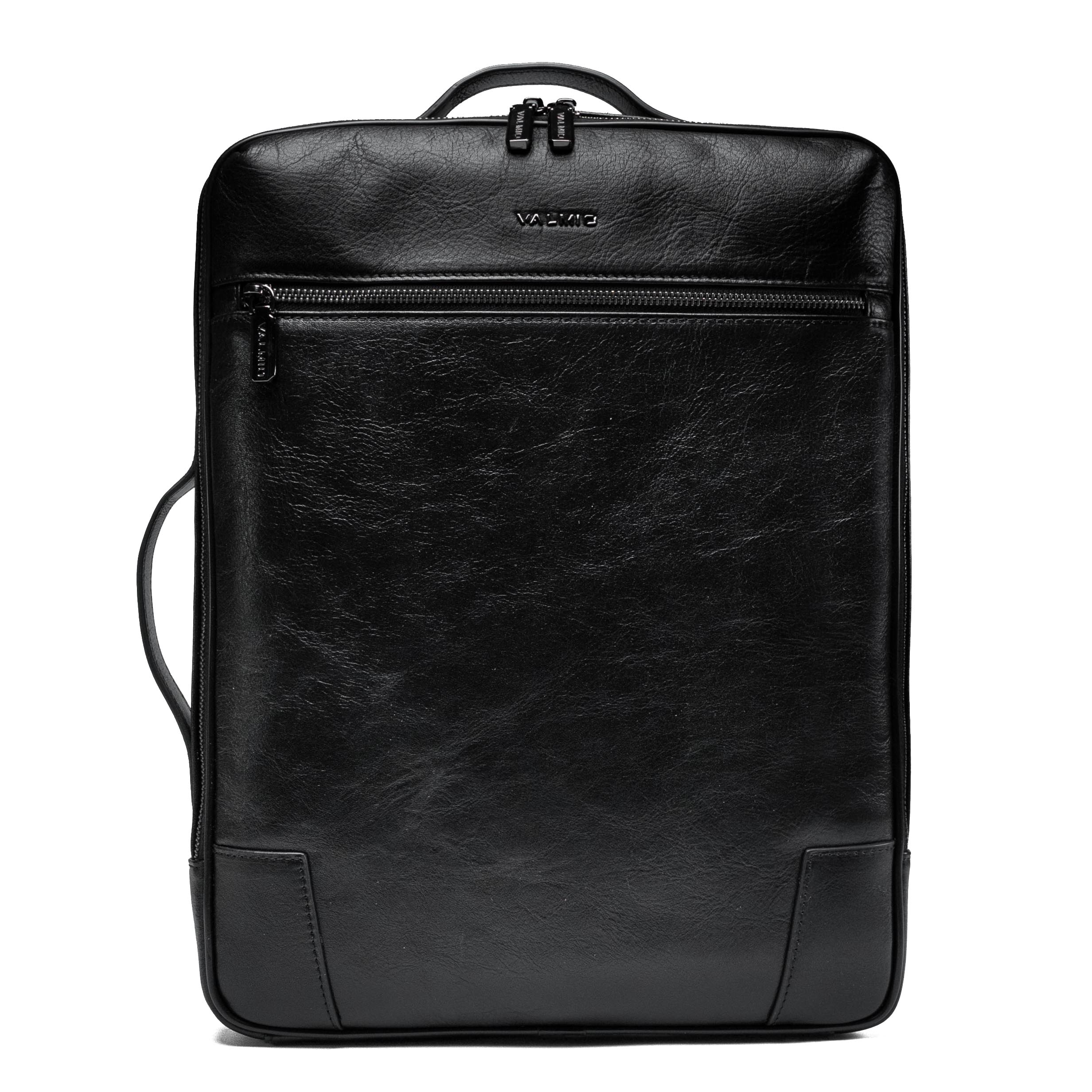 Luxuriöser Leder-Rucksack Valmio Ardent - schwarz