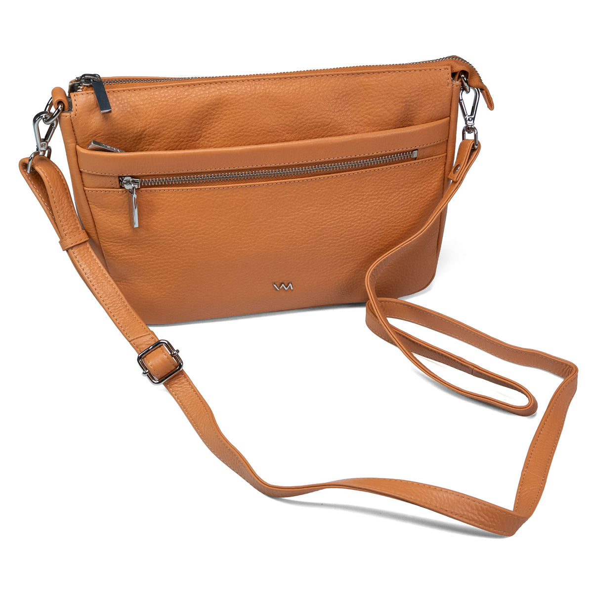 Damen-Ledertasche zum Umhängen Valmio Arina - Orange