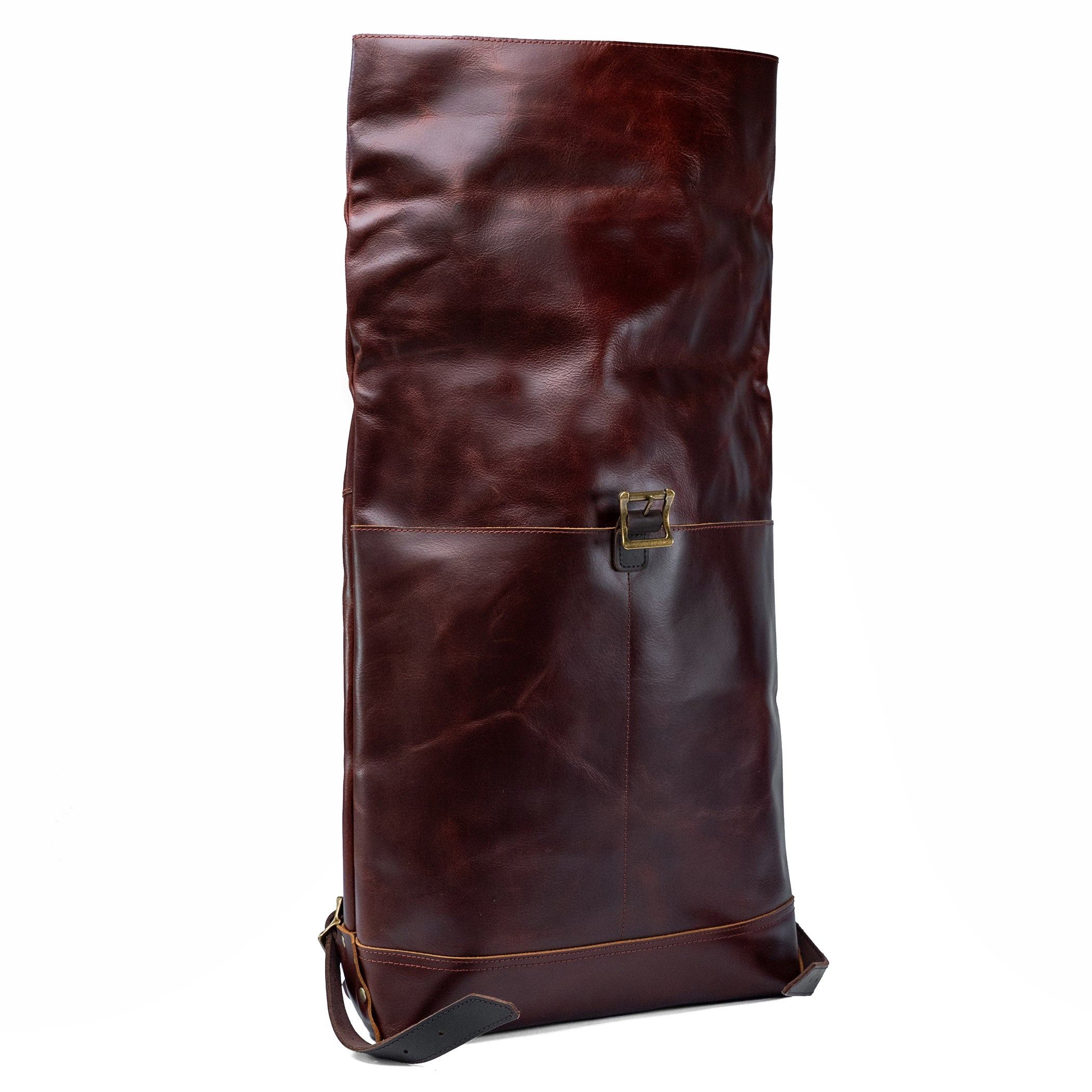 Valmio Astorsen Roll-Top Leder-Rucksack – WB Braun