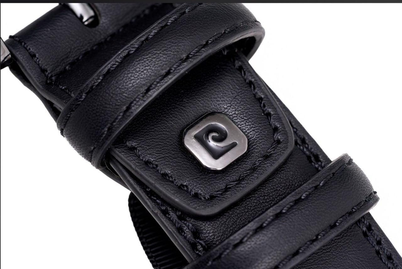 Men's leather belt Pierre Cardin 2508-NERO