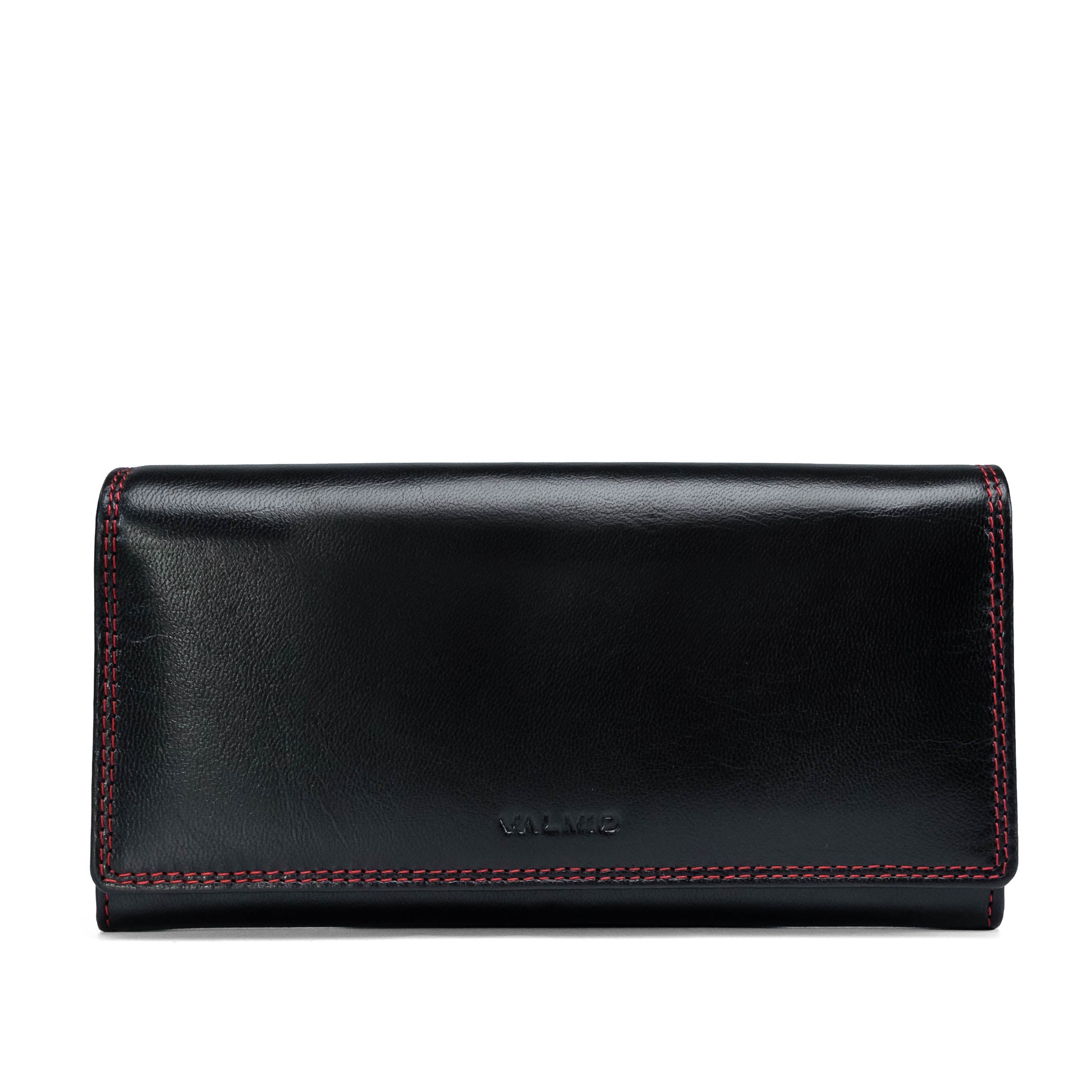 Women's Leather Wallet Valmio Benxi 2433 Black/Red