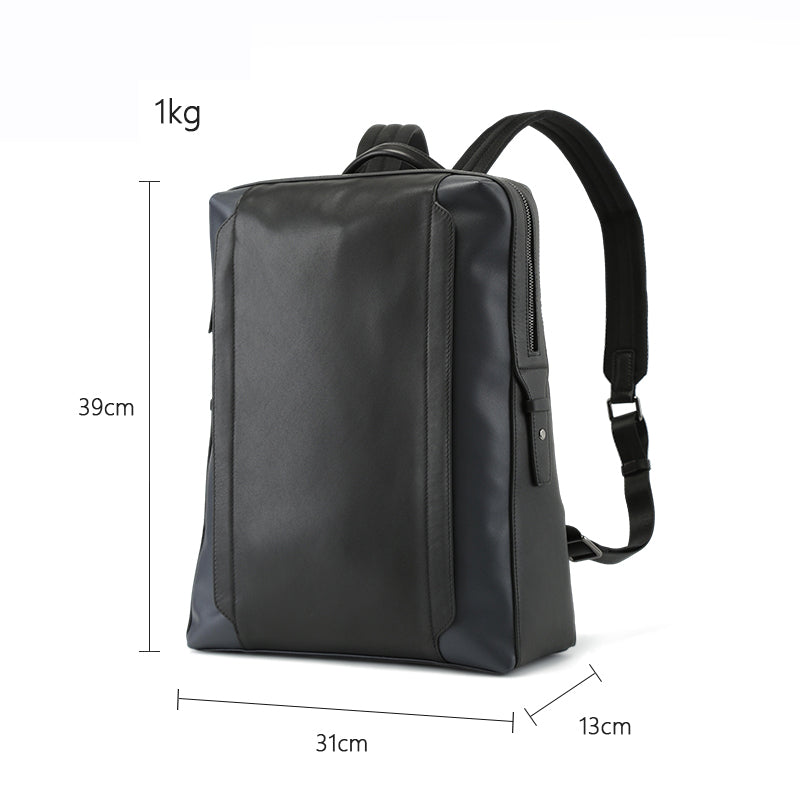 Leder-Rucksack Valmio Sterling – Schwarz
