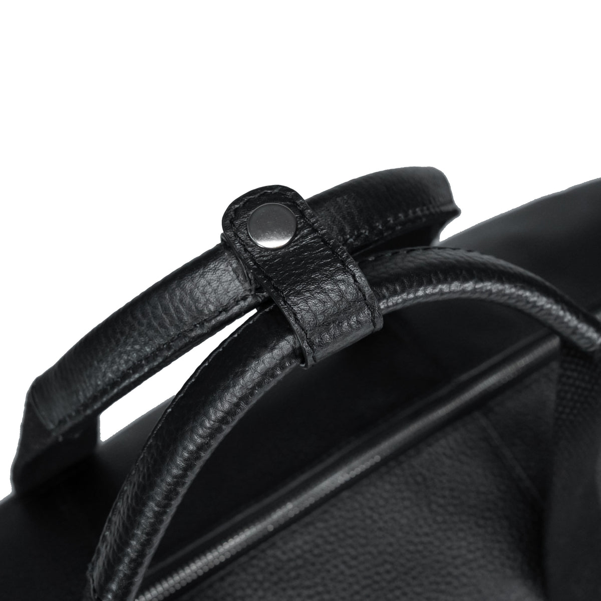 Valmio Comes Reisetasche aus Leder Schwarz