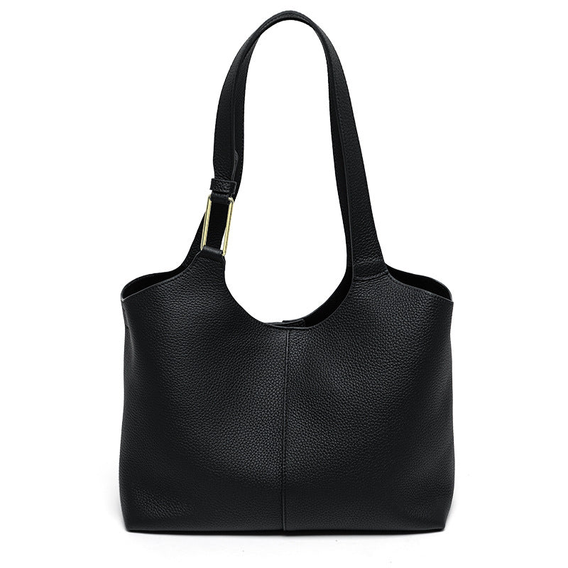 Valmio Terina Leder Damenhandtasche - Schwarz