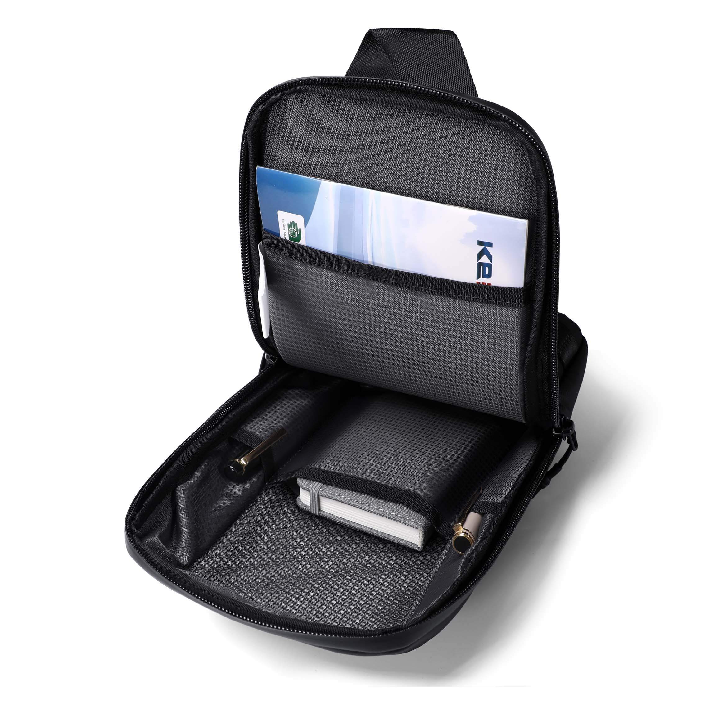 Valmio Torion Schultertasche – schwarz