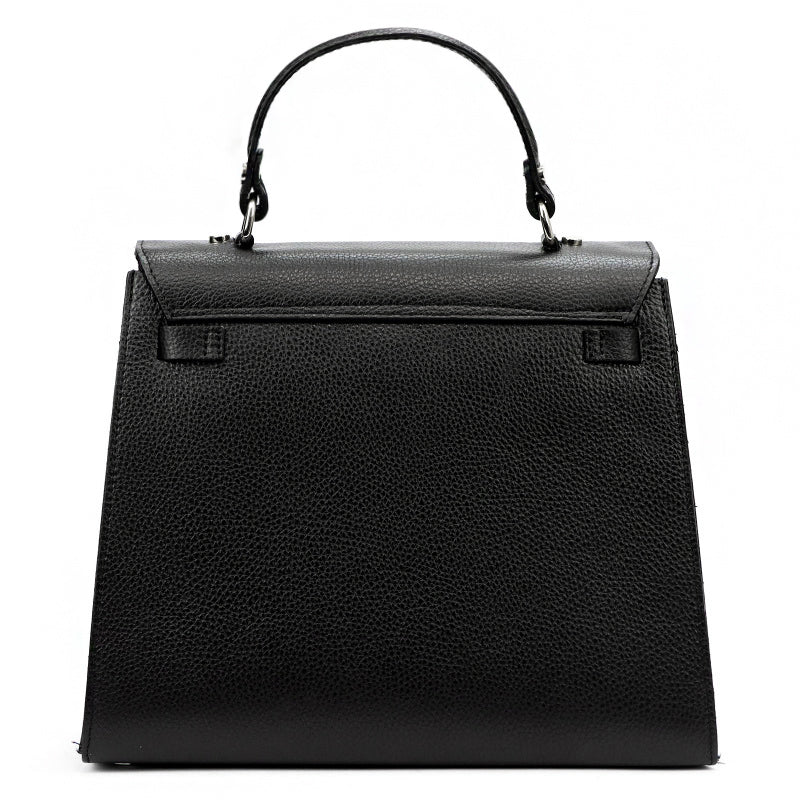 Leather handbag Luka 24-059 Black
