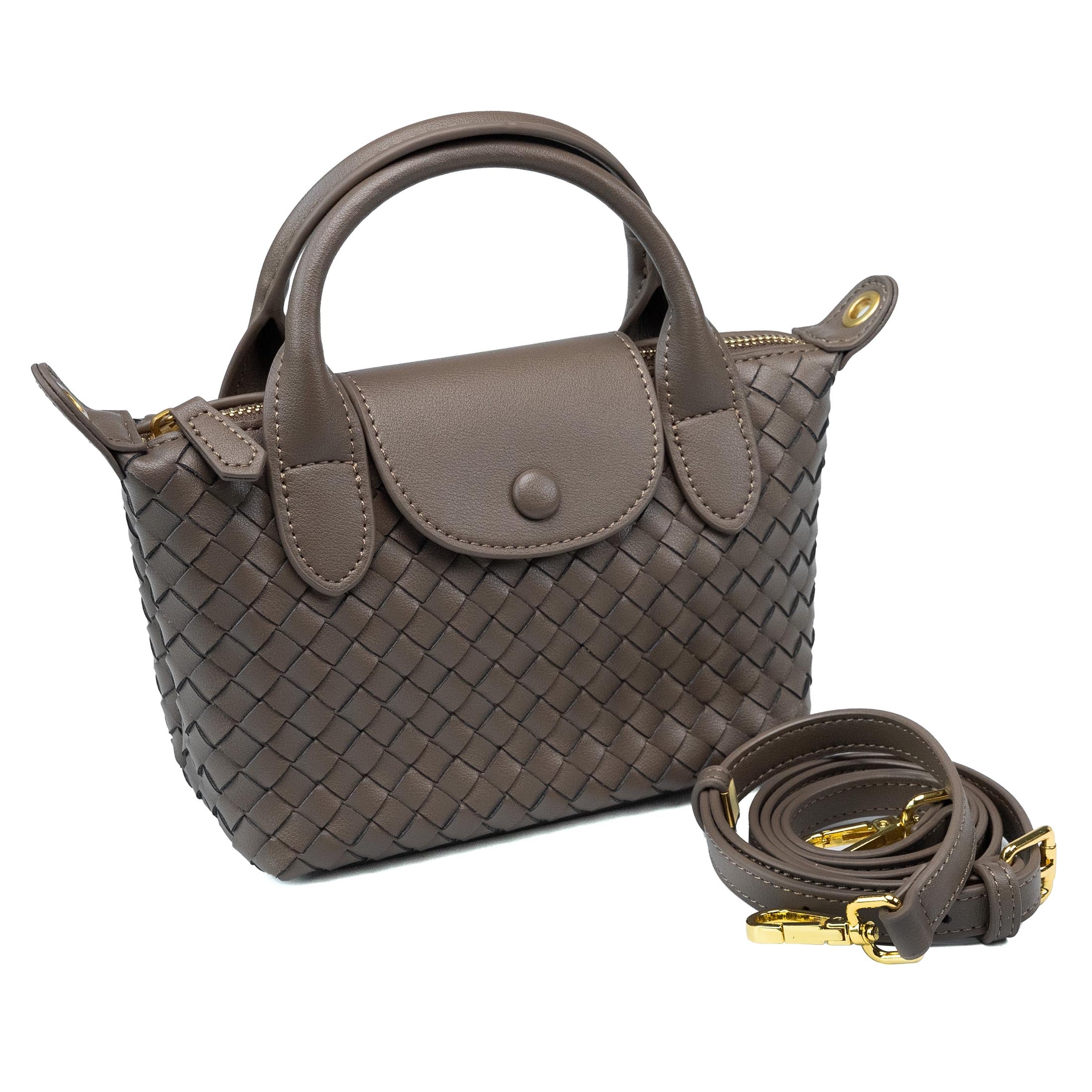 Valmio Virena leather women's handbag - mocha