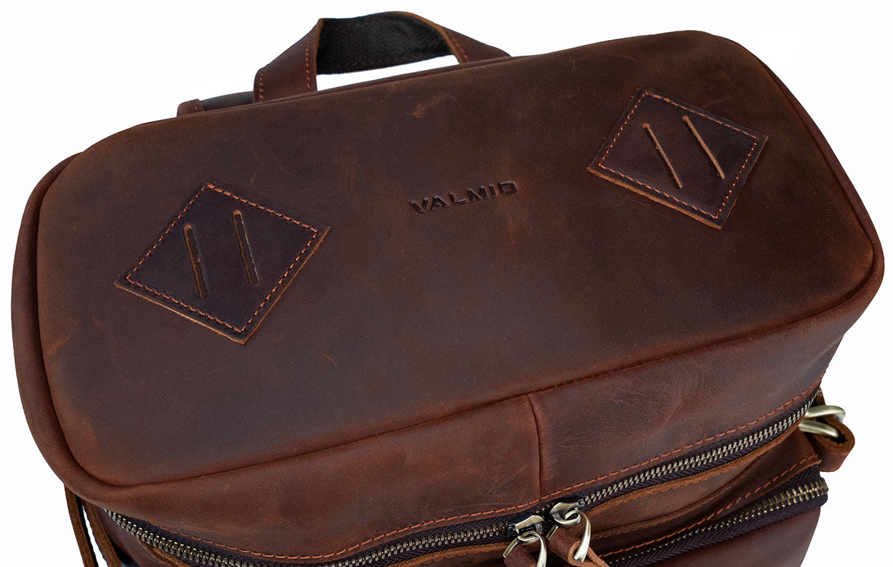 Valmio Dover Leather Backpack