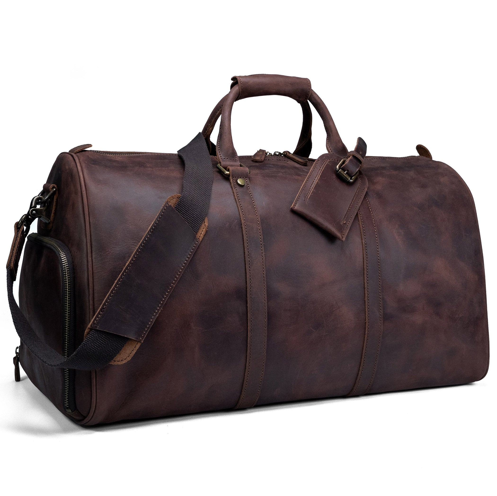 Valmio Torvo leather travel bag
