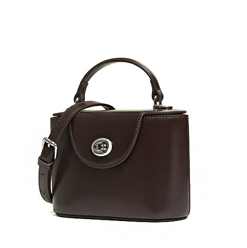 Valmio Dinora Leder Damenhandtasche - Dunkelbraun