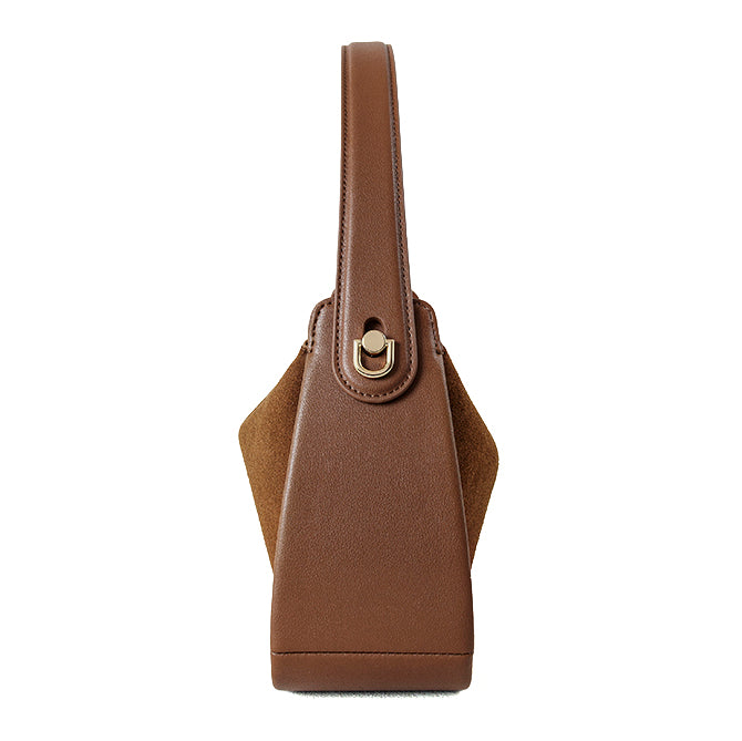 Valmio Nerissa leather women's handbag - brown