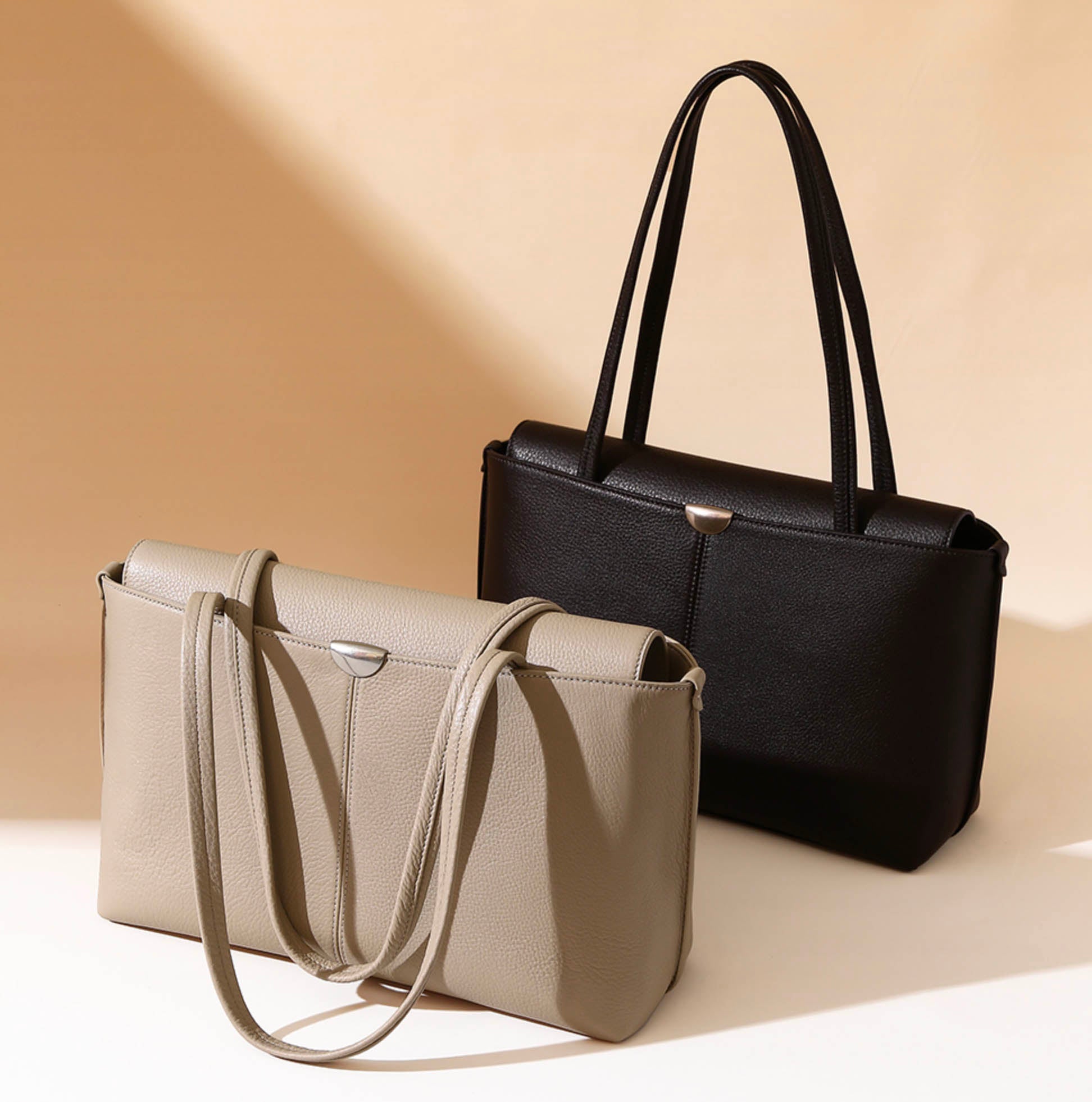 Valmio Denora leather women's handbag - brown