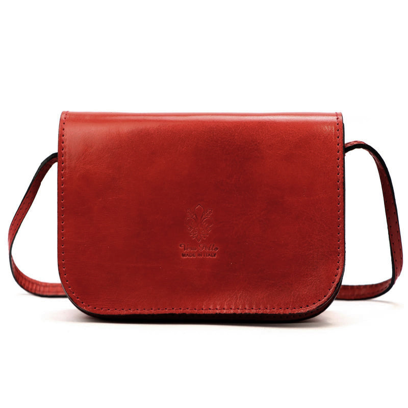Leather women’s handbag FLORENCE 45 red