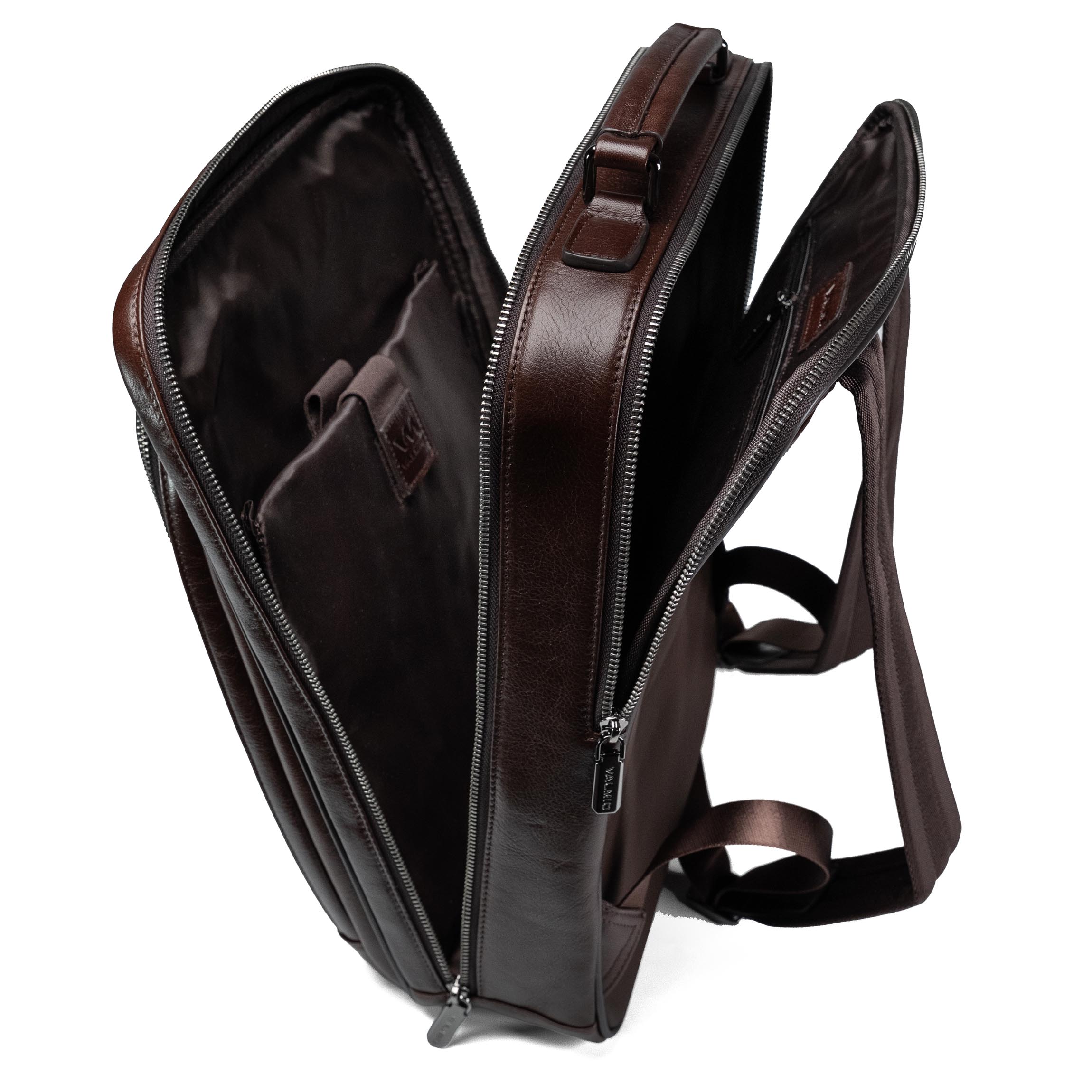 Valmio Ravenor men's leather backpack - brown