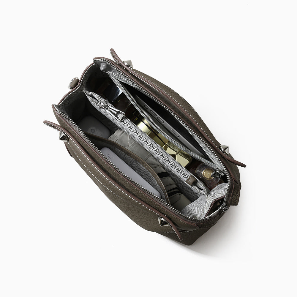Valmio Kenora Leder Damenhandtasche - Braun