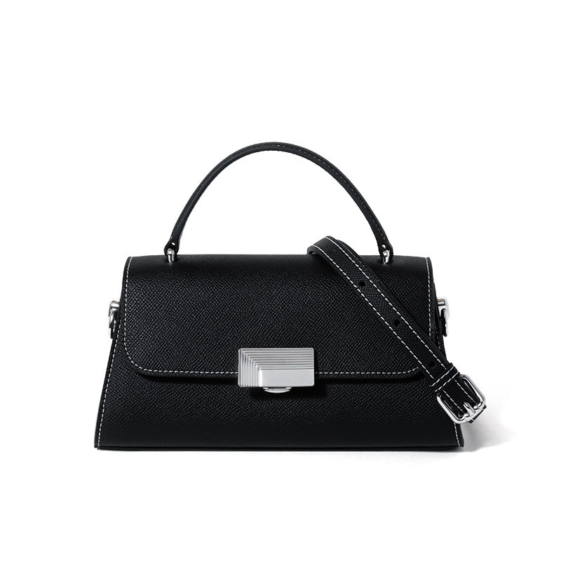 Valmio Rivana leather women's handbag - black