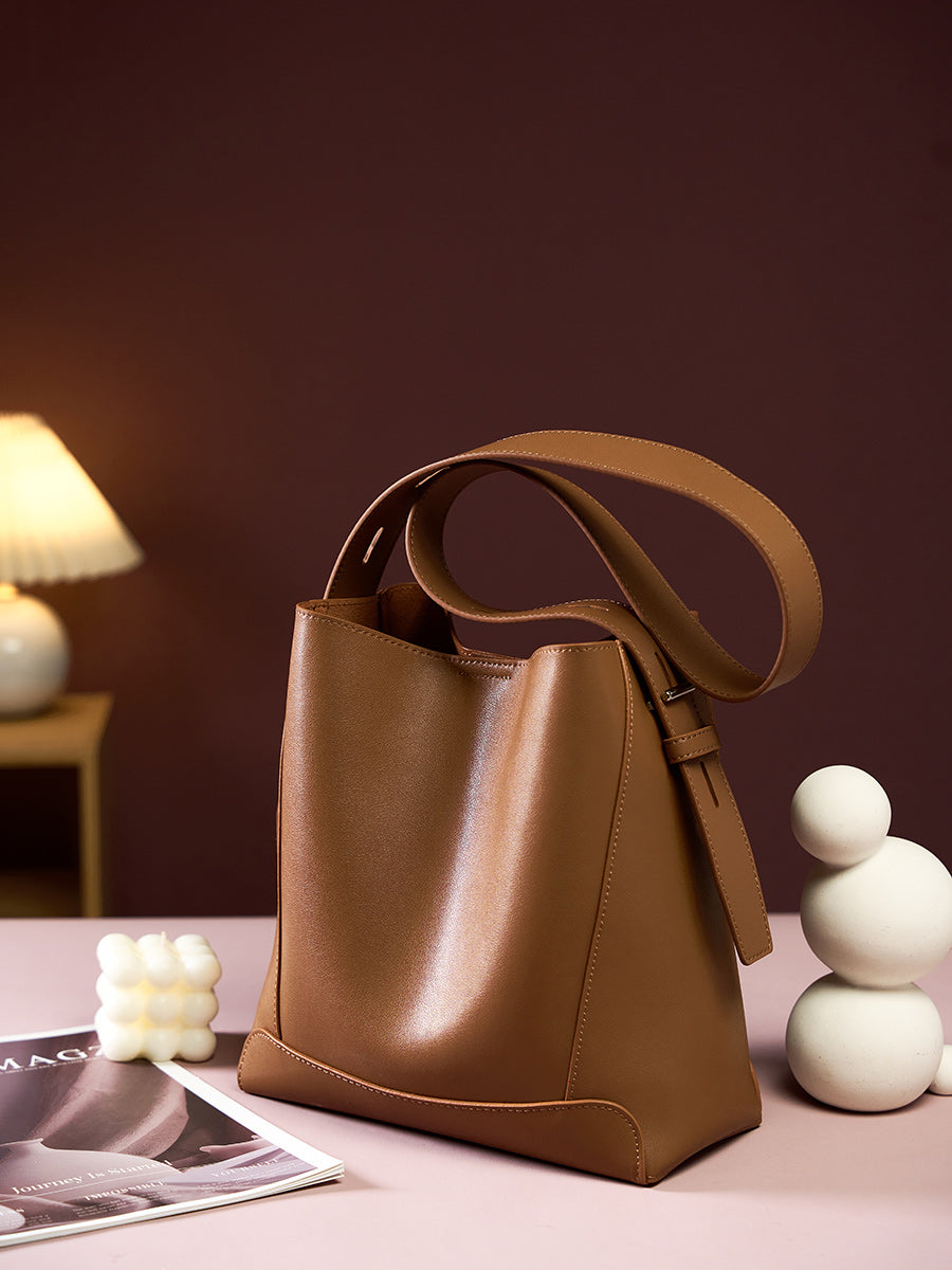 Valmio Melina Leder Damen Tasche - Braun