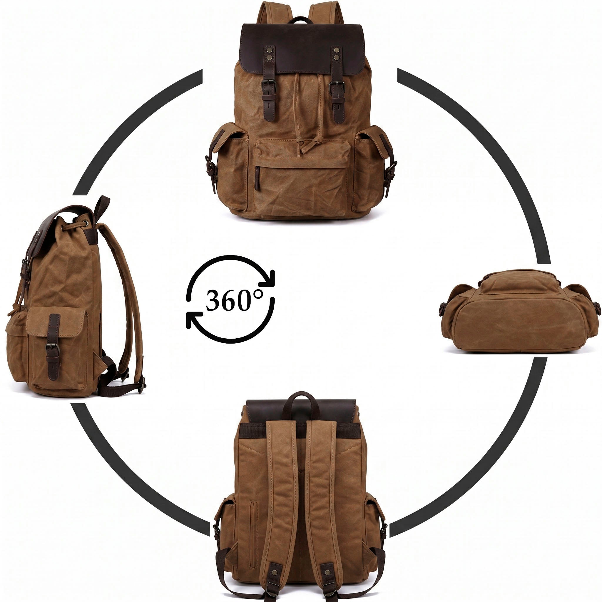 Urban Backpack Valmio Ranger – sandy brown