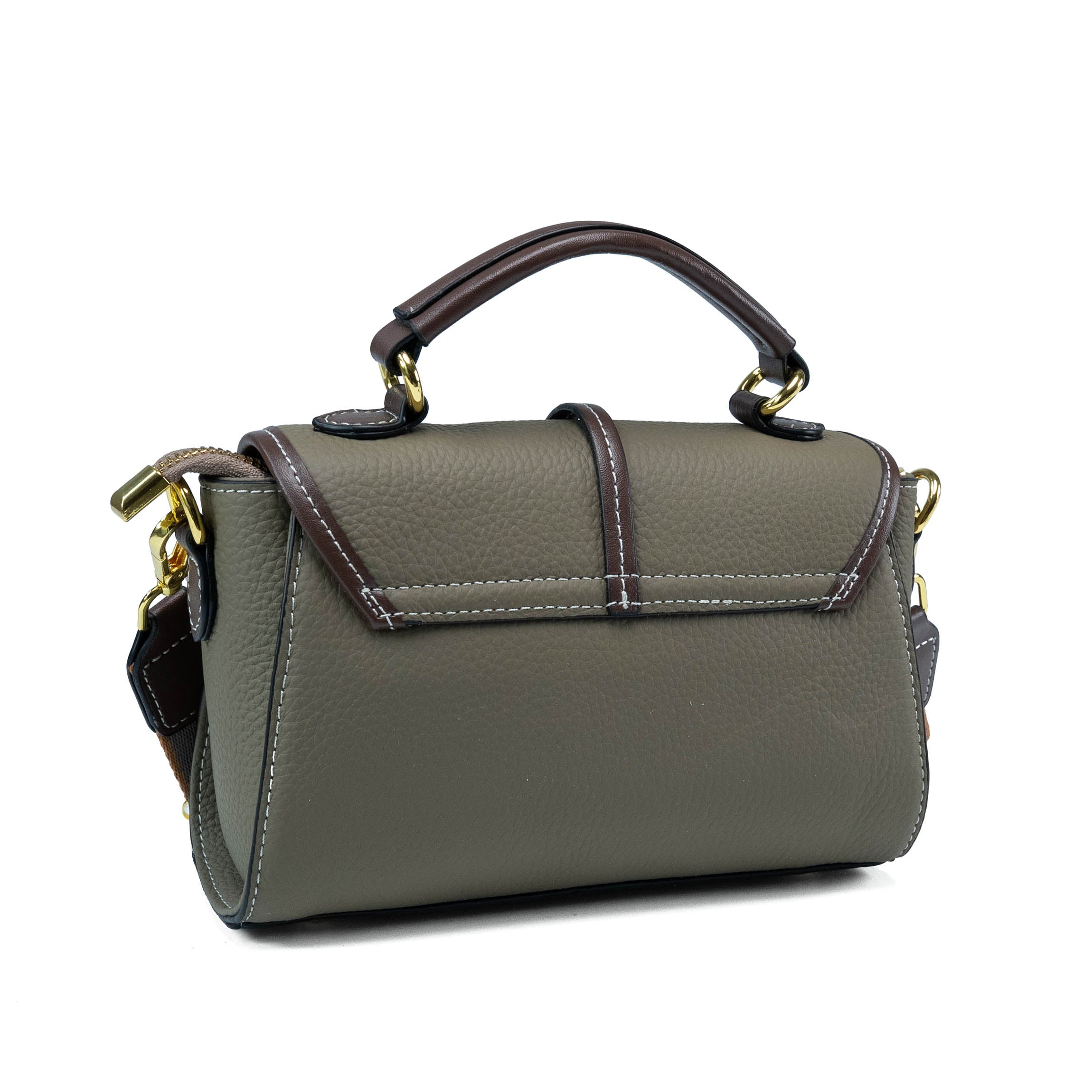 Valmio Polina Leder Damen Tasche - Mokka