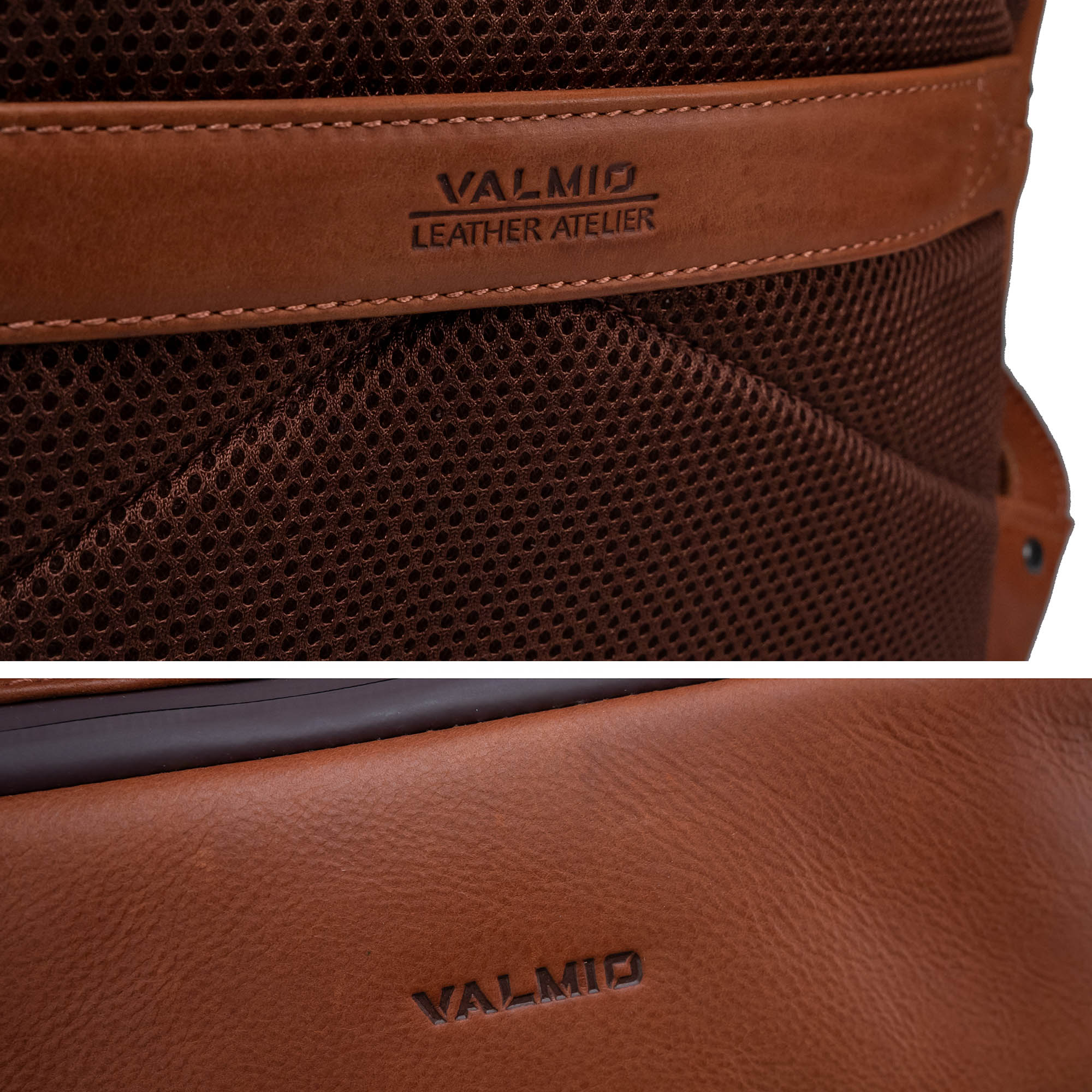 Brown Leather Backpack Valmio Hunter