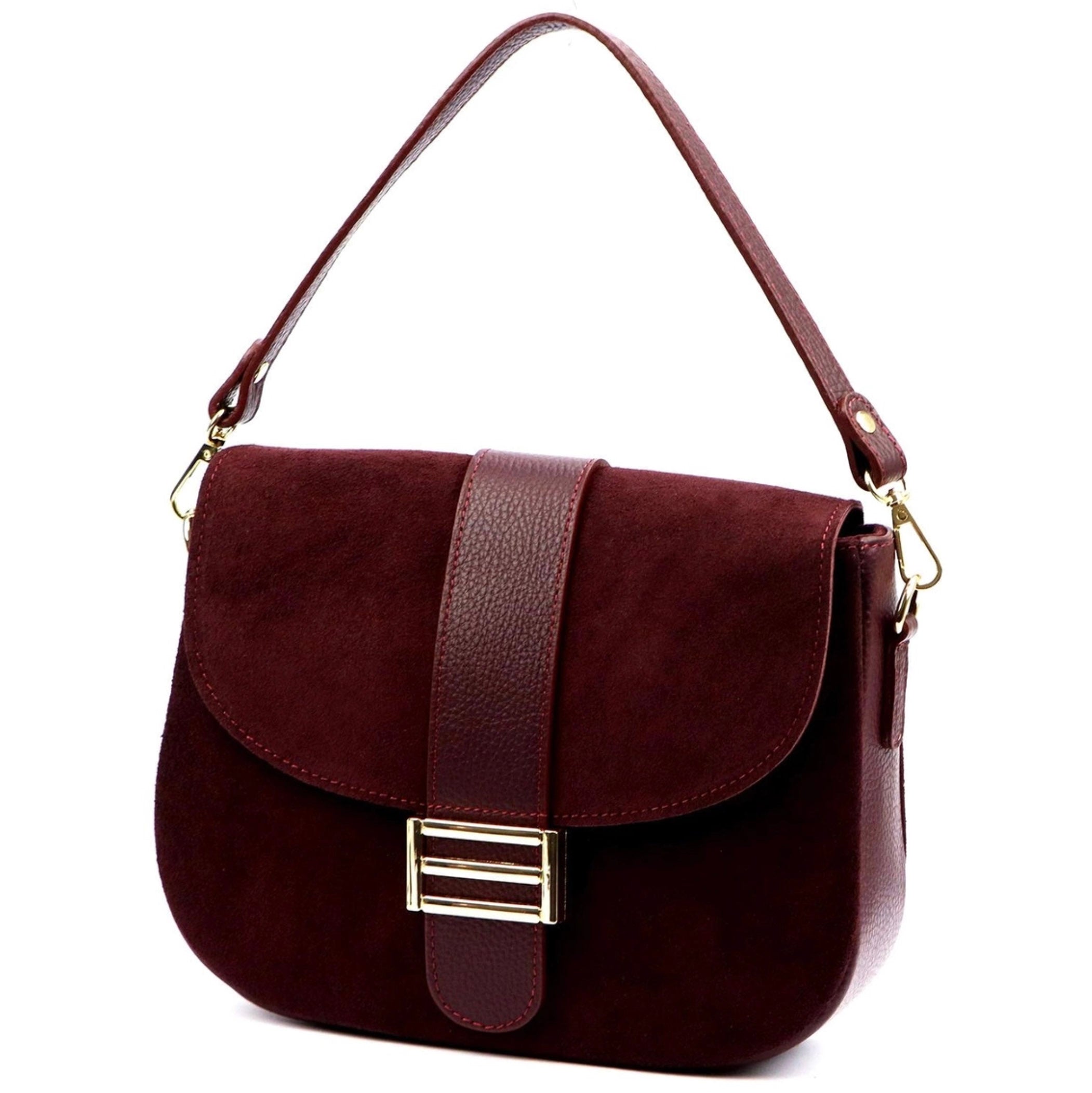 Luka 26-001 Burgundy Leather Handbag