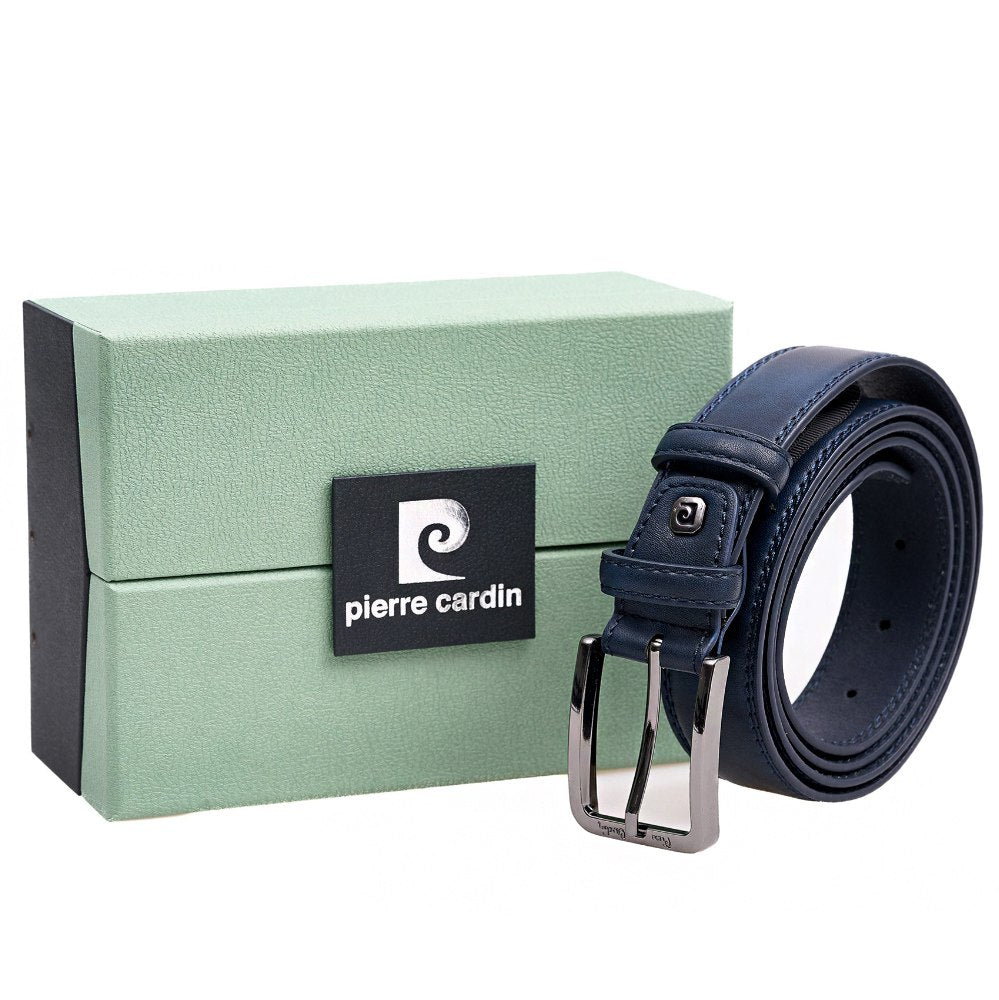 Men's leather belt Pierre Cardin 2508-BL