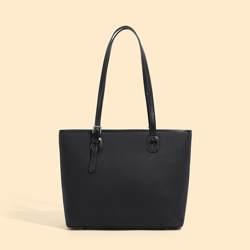 Valmio Pelora Leder Damen Tasche - Schwarz