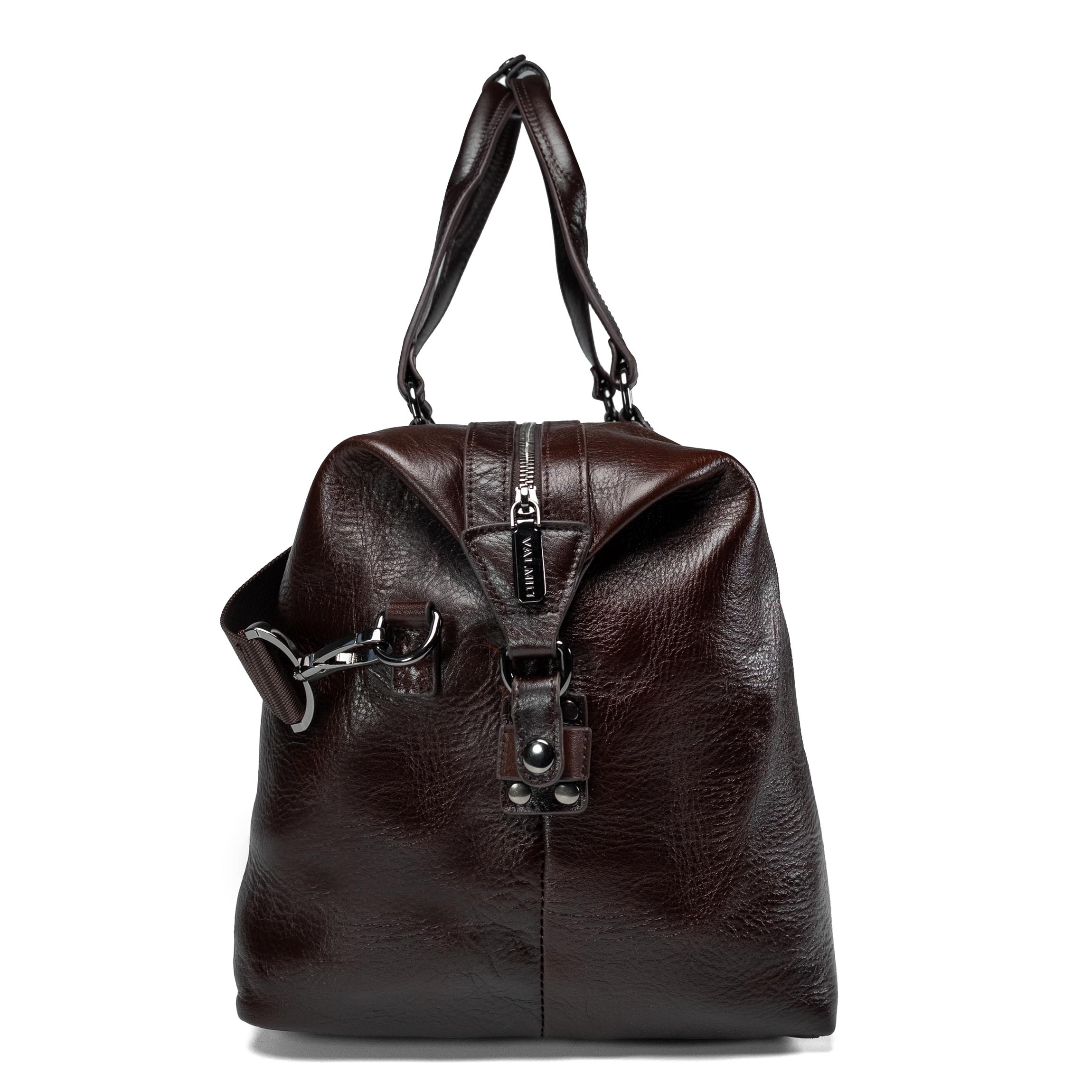 Valmio Kane leather travel bag - brown