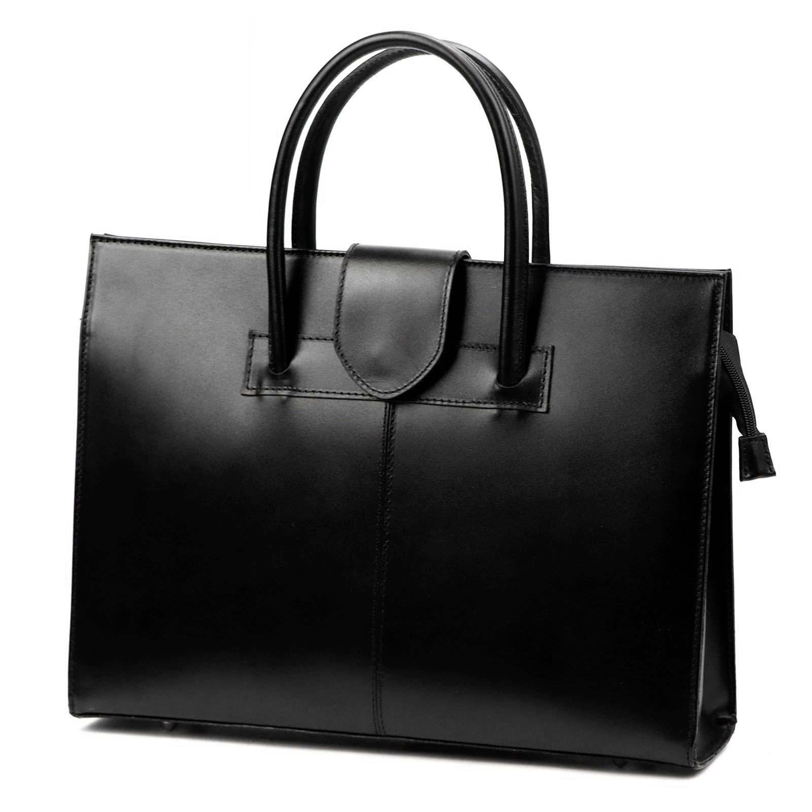 Leather handbag Camilla 778 Black
