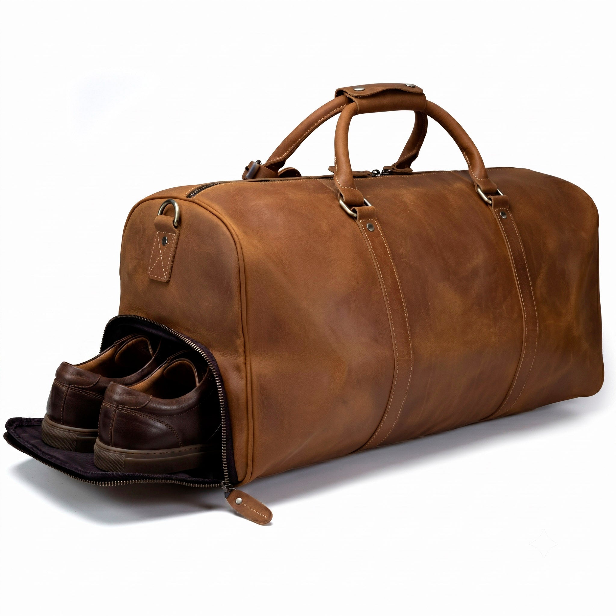 Valmio Boston Brown Travel Bag