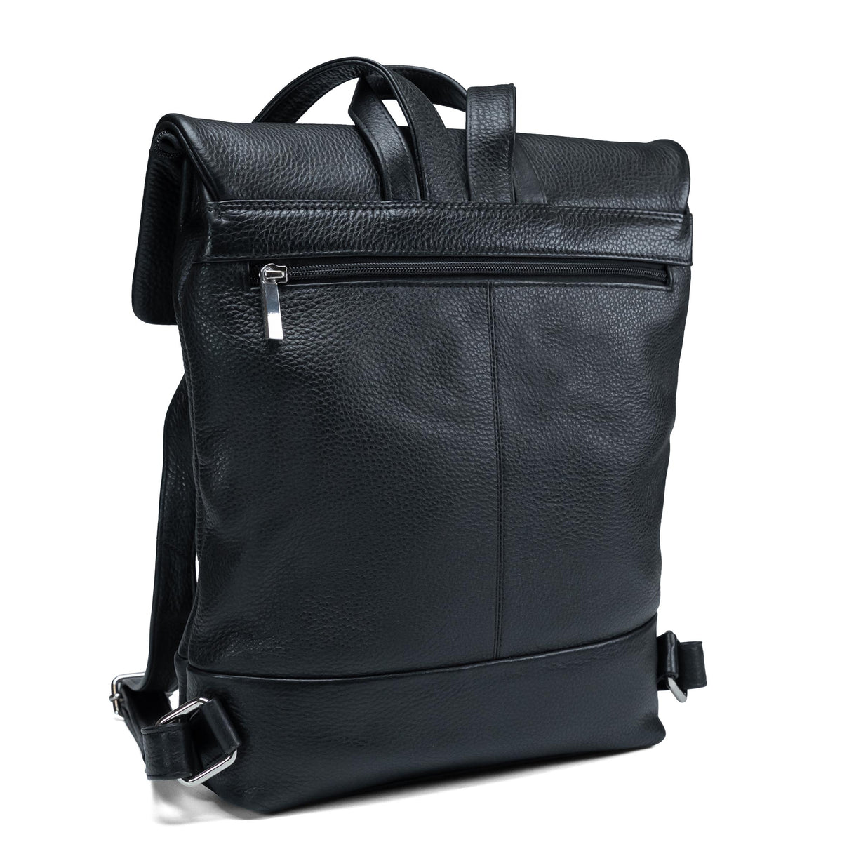 Valmio Loro Women's Leather Backpack - Black