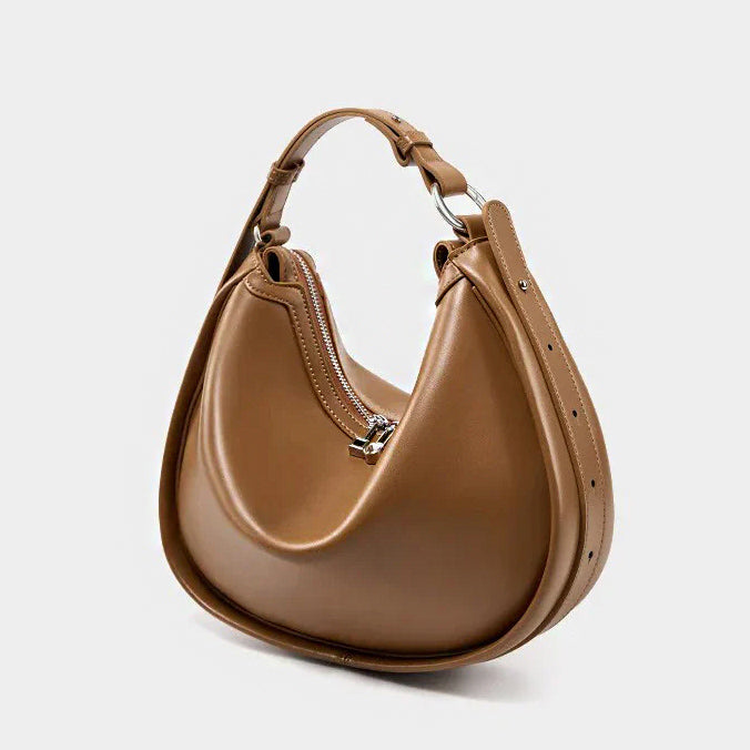 Valmio Lorina Leder Damen Tasche - Dunkelbraun