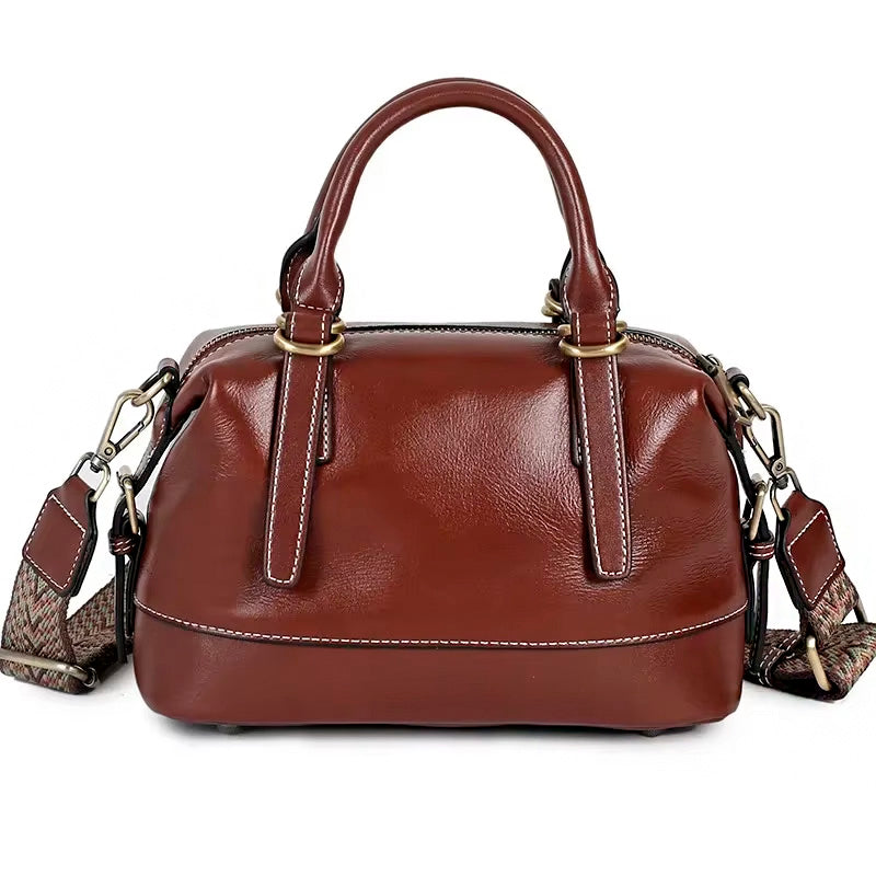 Valmio Telora Leder Damen Tasche - Dunkelbraun