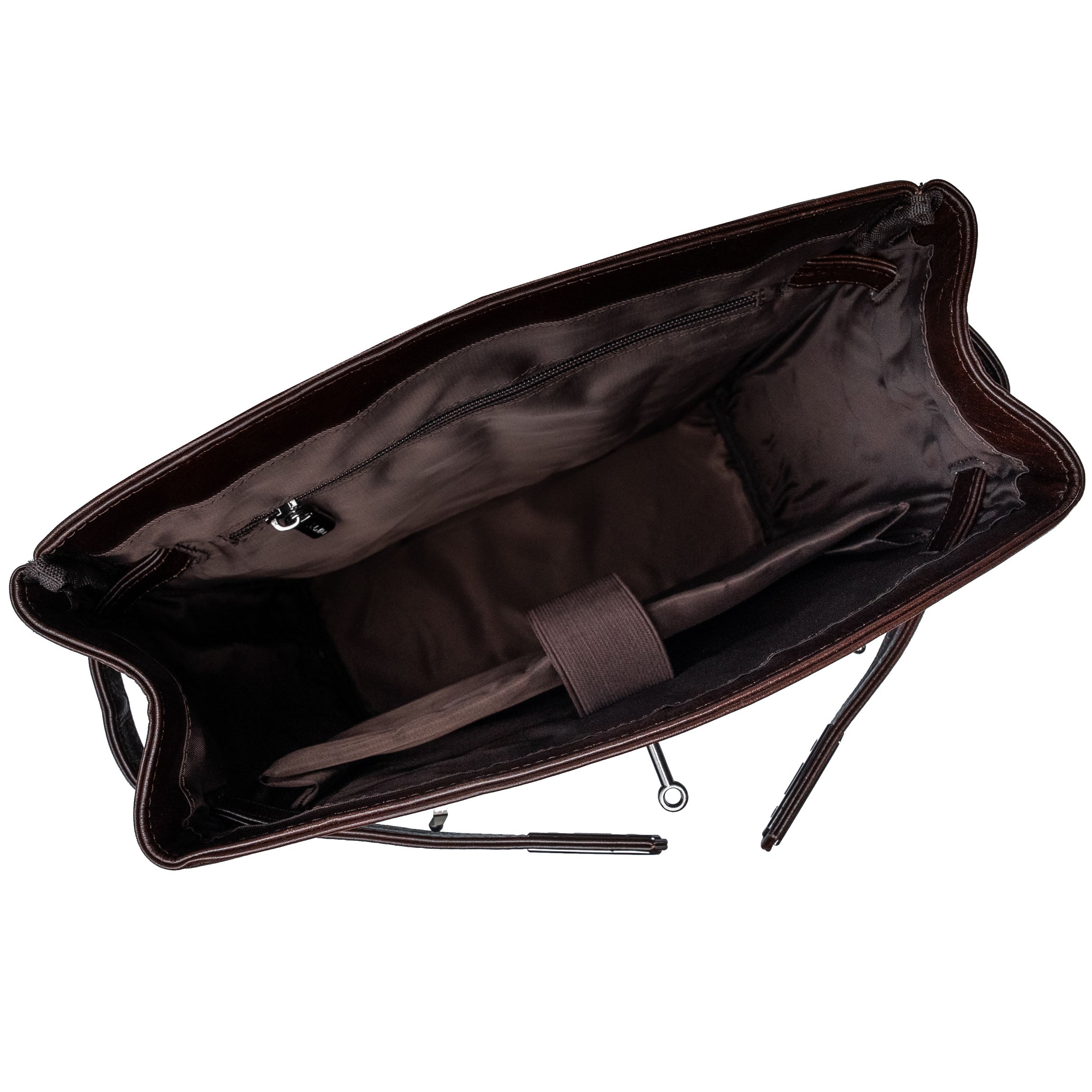Syren brown leather backpack