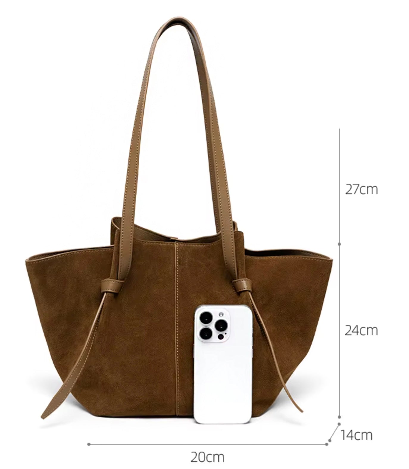 Valmio Merina Leder Damenhandtasche - Braun
